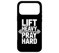 Lift Heavy Pray Hard Musculation Foi Chretienne Coque pour iPhone 17 Pro Max