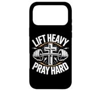 Lift Heavy Pray Hard Musculation Foi Chretienne Coque pour iPhone 17 Pro Max