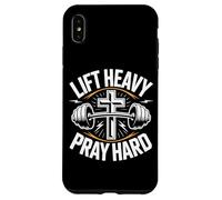 Lift Heavy Pray Hard Musculation Foi Chretienne Coque pour iPhone XS Max