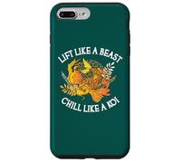 Lift Like A Beast Chill Like A Koi Funny Haltérophilie Coque pour iPhone 7 Plus/8 Plus