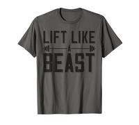 Lift Like A Beast Saying Bodybuilder Barbell Bodybuilding T-Shirt