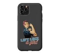 Lift Like a Girl Haltère de Motivation Vintage Coque pour iPhone 11 Pro