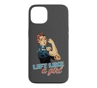 Lift Like a Girl Haltère de Motivation Vintage Coque pour iPhone 13