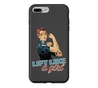 Lift Like a Girl Haltère de Motivation Vintage Coque pour iPhone 7 Plus/8 Plus