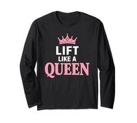 Lift Like A Queen Drôle Bodybuilding Manche Longue