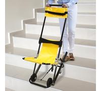 Lift Manuel Chaise d'escalier pliable Chaise d'évacuation pliable Chaise d'escalier portable pour personnes âgées Monte-escalier mobile 350 lb