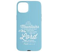 Lift My Eyes Where Does My Help Come From The Lord Psaum 121 Coque pour iPhone 15 Plus