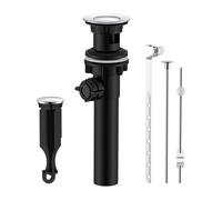 Lift & Pull Bouchons de vidange multi-couches anti-rayures pour évier de salle de bain en acier pop-up avec tige de levage pour drainage rapide érosion