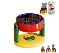 Liftable Suction Cup Pet Bowl,Adjustable Height Food and Water Dish for Cat Dog,Three Levels Adjustable Height,Pet Slow Feeder Bowl for Cats and Dogs,for Small Medium and Large Pets