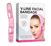 Lifting du visage en forme de V - 12,1 x 2,8 x 16,5 cm, bandage de menton doux, correcteur de laxité faciale, balayeuse excédentaire de graisse | Ruban de levage réutilisable pour homme et femme