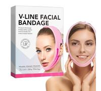 Lifting en forme de V - Mentonnière pour dormir - Mentonnière en forme de V - Bandage réutilisable pour le visage - Ceinture amincissante pour femme
