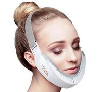 Lifting facial avec micro-courant : machine double électrique, sangle de levage pour masseur de contour intelligent, dispositif de tonification faciale pour rajeunissement de la peau, ceinture R