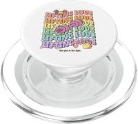 Lifting Love Groovy Style Design for Gym and Fitness Fans PopSockets PopGrip pour MagSafe