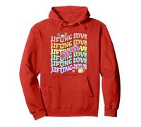 Lifting Love Groovy Style Design for Gym and Fitness Fans Sweat à Capuche