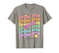 Lifting Love Groovy Style Design for Gym and Fitness Fans T-Shirt