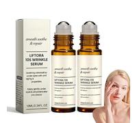 Liftora 10s Wrinkle Serum, Smooth Soothe & Repair Rollerball for Under Eyes, Anti-Wrinkle Firming Eyes Serum, Smoothes, Lifts, and Firms Skin (2 Pcs)