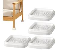 Lifts Riser - Thermoplastic Rubber, 3.15x3.15x1.22in Square Block Adjustable Furniture Support | Non-Slip Heavy-Duty Appliance & Table Riser, Stackable Bed & Table Lift For Washer, Refrigerator, Desk