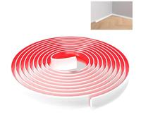 Lifuncren 8 mètres Moulage Flexible en Triangles Auto-adhésive, Adhésif Bandes de Calfeutrage en TPE pour Moulure Plafond, Moulure Adhesive Pour Bords de Murs, Sols, Carreaux, Armoires (Blanc,12x9 mm)