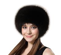 Lifup Femme Chapka en Fausse Fourrure, Toque de Style Russe, Chapeau Hiver Noir 1