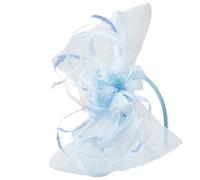 Lifup Femmes Vintage Fascinator Chapeau, Tea Party Chapeaux, Plumage Bandeau Fascinator pour Fête Église Mariage Cocktail Bleu