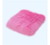 Lifup Lot de 2 Galettes de Chaise Coussin en Fourrure Synthétique, Coussin d’Assise Rehausseur pour la Maison, la Cuisine, Le Bureau, Les Voitures Rose 2 Unité 45 x 45 cm