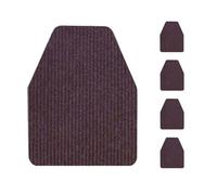 Lifup Tapis de Sol pour Urinoirs Antidérapant Absorbants, Protection Anti Éclaboussures Pare Urinoir Marron 4 Pièces 42 x 52 cm