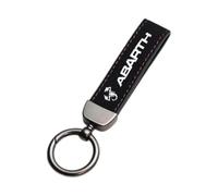 LIFUYI Porte Clef de Voiture pour Abarth Lancia 124 500 595 600e 695 Punto 500 500e 500c 500l 500x, Porte-clés Anti-Perte Cadeau pour Homme et Femme Key Voiture Chain Rings Porte Étanche,A