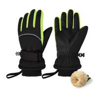 lifwimner Gants de Ski d'hiver pour Enfants, Imperméables Coupe-Vent et Tactiles avec Doublure Polaire, Antidérapants pour Snowboard Sports de Plein Air