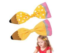 Ligaments Frontaux Mignons Pour Les Filles, Bandeau Au Début De L'école | Écoliers Style Accessoire Cheveux En Broyant Des Crayons Jaune Doux.