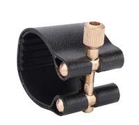 Ligature Clarinette PU avec Capuchon Plastique Noir | Embout buccal protection anti-éclats, léger portable, couvre-bec pour saxophone clarinette étudiants