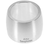 Ligature de Saxophone Alto Accessoire Léger, en Aluminium Argenté | Pince de Remplacement pour Saxophonistes, Améliore la Clarté du Son, Facile à Transporter et Ranger