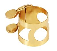 Ligature de Saxophone Alto en Cuivre Doré de LUTER pour Saxophone Alto Professionnel et Débutant (Mi bémol)