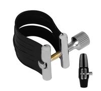 Ligature de saxophone alto - Pince à embouchure en cuir PU, fixation d'instrument professionnelle, clip de fixation compact | Accessoire de rechange pour musiciens et musiciens