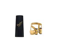 Vandoren Ligature pour saxophone alto LC57AP M/O finition vieil or couvre-bec plastique