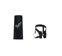 Vandoren Ligature LC52BP M/O pour clarinette Mib – noire avec couvre-bec plastique