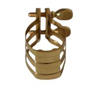Ligature pour saxophone - Ligature dorée pour embouchure de saxophone avec double vis | Accessoires stables et portables pour les amateurs de musique