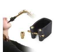 Ligature pour saxophone,Ligature pour saxophone alto,Ligature pour saxophone noir,Accessoires pour saxophone,Accessoires pour instruments de musique