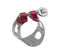 BG Duo - Ligature pour saxophone soprano incurvé - plaqué argent