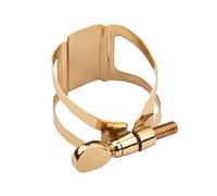 Ligature Saxophone du Ténor, Ligature de Réglage à une Vis, Ligature Robuste Compacte, Ligature Métallique avec Ton or, pour Saxophone (pour saxophone ténor)