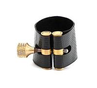 Ligatures de saxophone alto soprano en cuir pour clarinette Bakélite Embouchure Ligature Alto