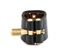 Ligatures de saxophone alto soprano en cuir pour clarinette Bakélite Embouchure Ligature Alto