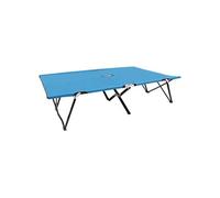 vidaXL Ligbed 2-persoons inklapbaar staal blauw310352 Bleu G