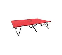 Ligbed 2-persoons inklapbaar staal rood47761