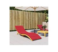 Ligbedkussen 200x70x3 cm oxford stof rood314224