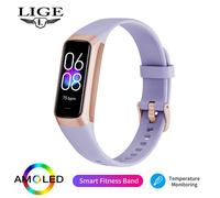 Lige-Montre Connectée Étanche Pour Ios Et Android, Écran Amoled De 1.1 Pouces, Pour Le Sport, La Natation, L'Intérieur Et L'E[J37]
