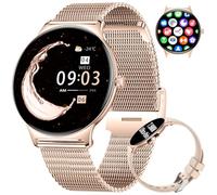 LIGE Montre Connectée Femme avec Appel Bluetooth, 1.43" AMOLED HD Smartwatch avec 120+ Modes Sport, IP68 Fitness Activity Tracker Waterproof, Santé des Femmes/Calories/SpO2, Android iOS