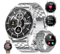 LIGE Montre connectée Homme avec Appel Bluetooth Assistant Vocal, 1.39'' Montre Connectée Sport avec 100+ Modes Sportifs, 360Amh, SpO2, Calorie, IP67 Etanche Smartwatch, 2 Bracelets