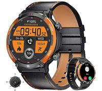 LIGE Montre Connectée Homme avec Appel Bluetooth Assistant Vocal, 1.52'' Montre Connectée Sport avec 122 Modes Sportifs, 420Amh, Etanche Smartwatch, 2 Bracelets
