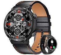 LIGE Montre Connectée Homme avec Appel Bluetooth Assistant Vocal, 1.52'' Montre Connectée Sport avec 122 Modes Sportifs, 2 Bracelets, 420Amh, Etanche Smartwatch