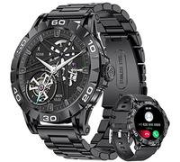LIGE Montre Connectée pour Hommes, Écran Tactile de 1,39 Pouces, Suivi de Fitness avec Tension Artérielle/Fréquence Cardiaque, Étanche IP67, Podomètre Smartwatch pour Android iOS, Noir